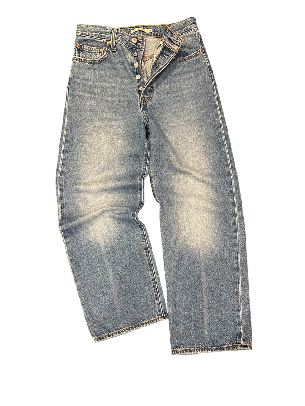 Levi’s Ribcage Straight Ankle, medium washed Denim Jeans, size 27x27